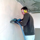 Штробление стены под нишу для дренажной помпы Hitachi 150х70 мм. (Кирпич)